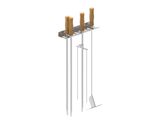 Soporte de Pared para Brochetas